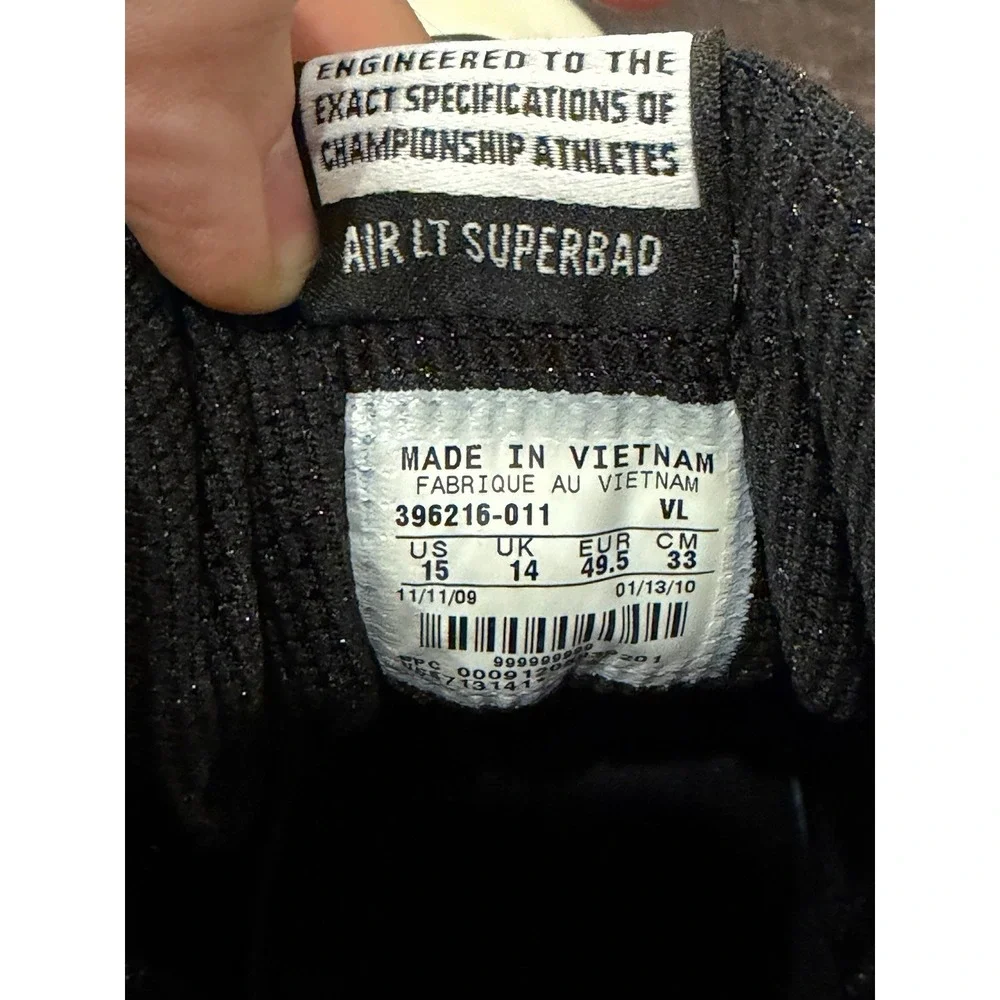 Nike 396221-101 Air LT Super Bad Football‎ Cleats Size 15 Never Out Hustled - Picture 6 of 6